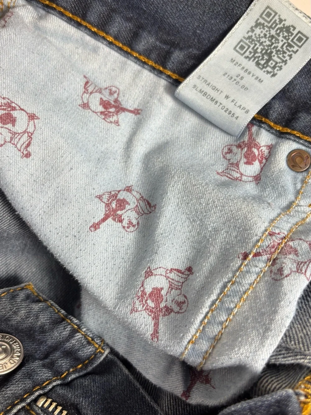 True Religion Men's Straight Dark Blue Denim Jeans